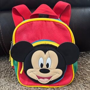 Disney Mickey Mouse Mini Backpack Adjustable Straps Lunch Bag